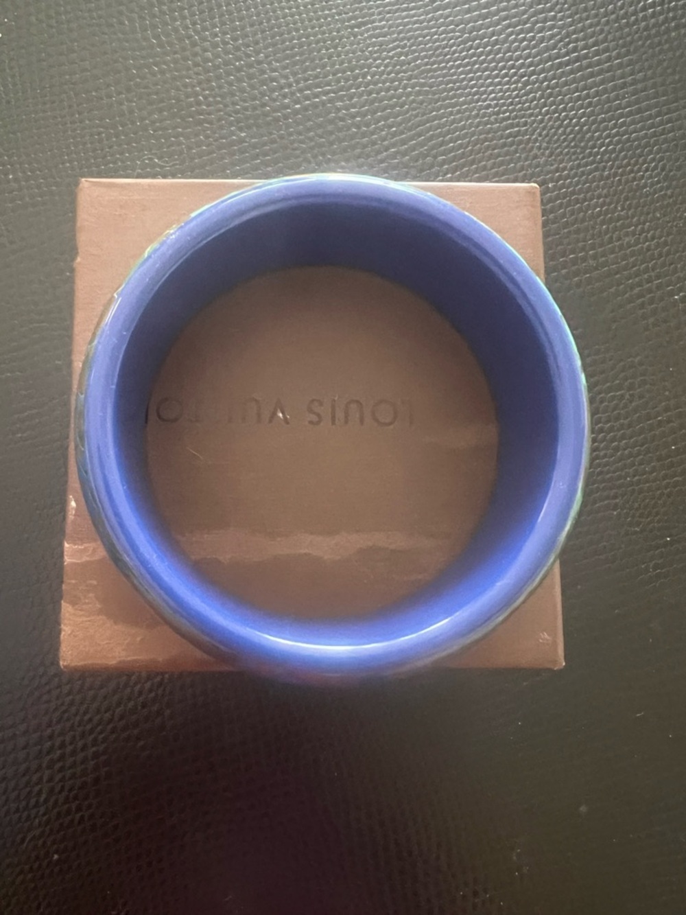 Louis Vuitton Multicolor Floral Resin Bangle - Blue Base - Picture 4 of 4